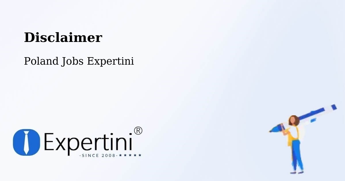 Disclaimer – Iłów - Poland Jobs Expertini