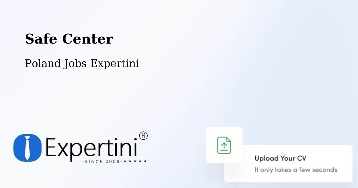 Safety Center – Iłów - Poland Jobs Expertini